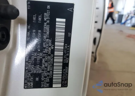 2015 Toyota Sienna Xle z USA, uszkodzony, nr VIN 5TDDK3DC7FS096748